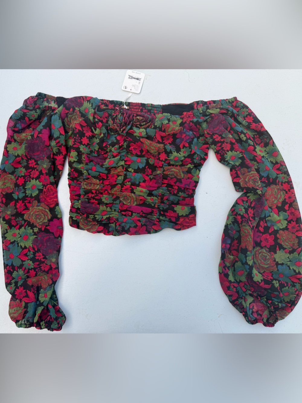 Free People Multicolor Floral Blouse